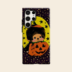 Monchhichi Pumpkin Star Luxury Fashion Full Lens Protective Case for Samsung Galaxy S26 S25 S24 A56 A36 Plus Ultra