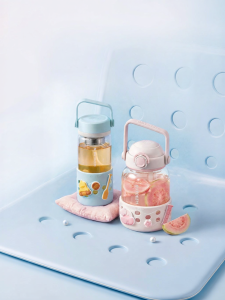 BUYDEEM | DIY Infusion Separate Straw Glass Cup
