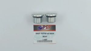 Baut Tutup As Skok Depan Beat (Set Isi 2 PC) - Baud Penutup As Shock Shok Atas Honda Beat Vario