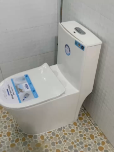 L.Hê Freeship Bồn cầu liền khối thế hệ mới sang trọng men tuyết nano kháng khuẩn phủ ceramic cao cấp Xả xoáy kết hợp đẩy cực mạnh - Bảo hành 15 năm