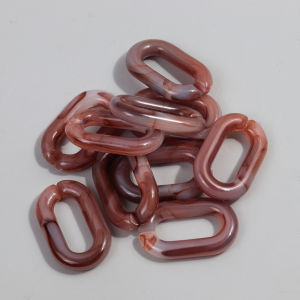 10pcs Large Acrylic Oval Rings Mixed Color Link Chain Beads for Bracelet Necklace Making DIY Jewelry Glasses Chains Accessories