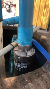 ปั๊มน้ำบาดาลโซล่าเซลล์DC 1100W 1200W พร้อมกล่องคอนโทรลแยก บ่อ3-4นิ้วขึ้นไป