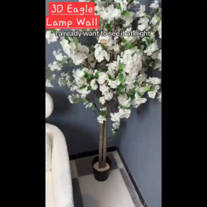 Lampu Dinding 3D Elang Lampu Tidur Tempel Dinding Burung Hantu Hewan 3D Pajangan Lampu Dekorasi