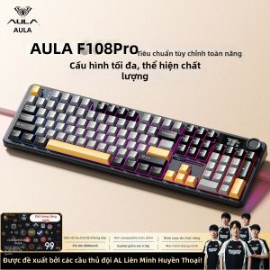 AULA | Custom Wireless Bluetooth 3-Mode Mechanical Keyboard 108-Key
