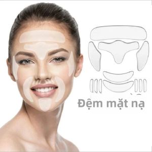 Miếng Dán Silicon Tái Sử Dụng Chống Nhăn Mặt Cổ Mắt Nâng Cơ Loại Bỏ Nếp Nhăn Qua Đêm Mặt Nạ Nâng Cơ Trán Băng Dính Nâng Mặt Gói 16 Miếng