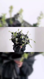 10pcs Embossed Art Flower Wrapping Paper – Textured Faux Stone Design for Bouquet & Gift Packaging