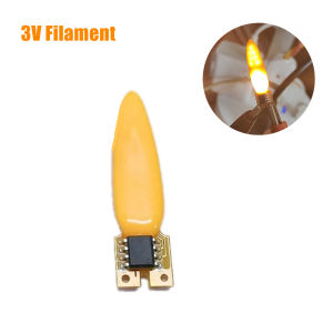 100 ~ 1 Chiếc Đèn Flash LED Nến Bóng Đèn Edison Ngọn Lửa Dây Tóc 3V Diode 2 Chế Độ Sinh Nhật Trang Trí Bóng Đèn Phụ Kiện