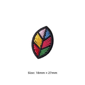 Handmade Embroidered Plant Pin