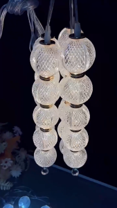 Bộ 5 đèn thả hình que hồ lô trang trí trần đám cưới decor studio quán cà phê gia đình