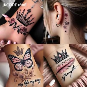 รอยสักชั่วคราวลายผีเสื้อสีชมพูโรแมนติกหรูหรา 6 ชิ้น ขนาดใหญ่ สีสันสดใส สำหรับใช้ในชีวิตประจำวัน กันน้ำ ติดทนนาน 3-5 วัน