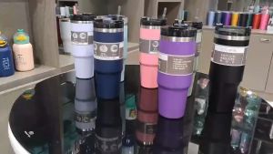 Stainless Steel | Tumbler Thermos Cup with Straw | style water bottle 304 Stainless Steel | 890ML 304 and 600ml Flask Th