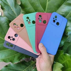 CASE REDMI 12C SOFT CASE PRO CAMERA BLUE PINK BLACK LENTUR PROTECION TPU