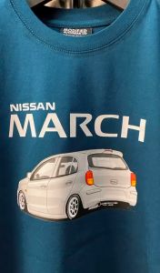 Kaos Pria Gaya Modifikasi: Desain Otomotif & Kaos Club Nismo Modified NISSAN MARCH
