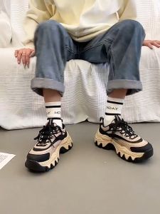 ส่งจากไทย ส่งเร็ว 2025มาใหม่ รองเท้าผู้หญิง รองเท้าผ้าใบ รองเท้ากีฬาเพิ่มส้นสูง5ซม สไตล์เกาหลีสุดฮิต รองเท้าที่ทำให้คุณดูดี