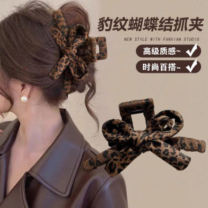 กิ๊บติดผมลายฉลามขนาดใหญ่สำหรับผู้หญิง ฤดูใบไม้ร่วง/ฤดูหนาว กิ๊บติดผมด้านหลังศีรษะ ตกแต่งผมแบบใหม่ 2025 ลายผีเสื้อ สไตล์เกาหลี