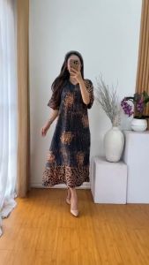 DASTER MAURA BATIK CAP RAYON GRADE A BUSUI RESLETING DEPAN TERBARU DASTER MURAH 2023