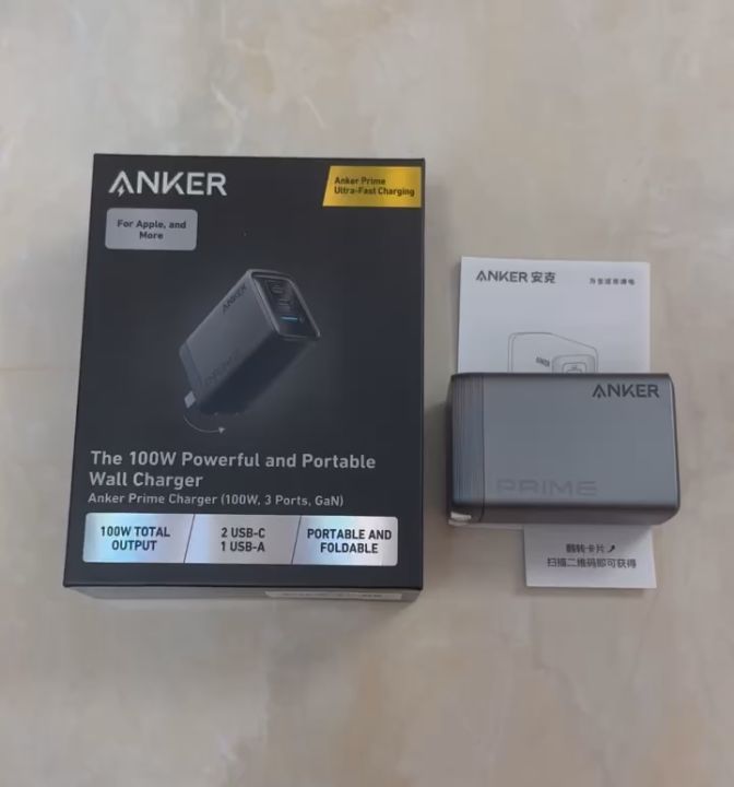 Củ sạc nhanh Anker Prime A2688 100W 3 cổng  2C1A hỗ trợ PD/PPS2.0/QC