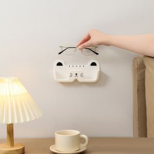 ตู้ใส่แว่นตาติดผนังแบบแขวนได้ ป้องกันการดัน กันรอยยับ กันรอยขีดข่วน ไม่ต้องเจาะรู สำหรับแว่นกันแดดและแว่นสายตา จัดระเบียบในห้องนอน