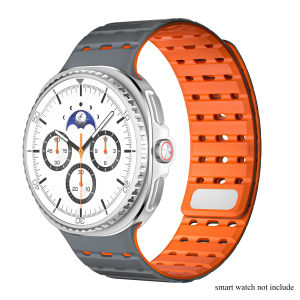 Silicone magnetic watch strap suitable for Samsung Galaxy Watch 8 40mm/44mm/classic 46mm breathable silicone band