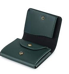 Pomelo Best Mens Genuine Leather Ultra Thin Trifold Wallet Black