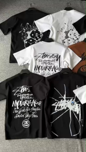 Kaos Stussy Gangstarr - tshirt stussy - kaos pria - tshirt pria - baju pria - kaos pria stussy  SKULL hitam