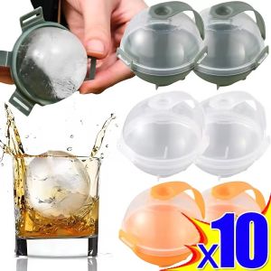 Polocat khuôn hộp đá viên tròn khuôn máy làm kem lớn tự làm dụng cụ khuôn tròn Máy Làm Đá tiệc quầy bar nhà bếp phụ kiện tiện ích