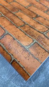 Wall Ideas ลายอิฐ วอลเปเปอร์ติดผนัง สติกเกอร์ผนัง PVC มีกาวในตัว ขนาด 45cm x 10m #retro