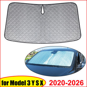 For Tesla Model 3 Y S X YL Juniper 2025-2020 2026 Thicken Front Windshield Sunshade Sun Shade Anti-UV Sun Shading Screen Cover
