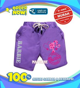 celana santai anak perempuan motif gambar lucu umur 1-11 tahun