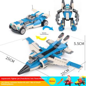 SHUNLEKANG | Educational Military Style Construction Dinosaur Robot Plastic Toys
