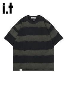 izzue | Striped Vintage Cotton T-Shirt
