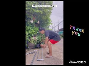 ราวตากผ้า 2 เท่า ทำมาจากเหล็ก รางเดี่ยว 240x150x50cm สร้างความแข็งแรง รับน้ำหนักได้มากกว่า120KG ไม่หัก ไม่งอ ไม่แอ่น และไม่เป็นสนิม ประกันสินค้า 1 ปี