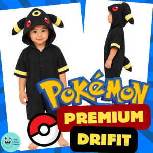 [SG INSTOCK] Premium Drifit Umbreon Pokemon Onesie Costume Pyjamas Pjs for Childrens Day Kids Storybook Character