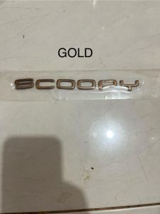 EMBLEM MOTOR SCOOPY GOLD DAN CHROME TAHUN 2019-2024