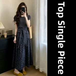 unifittoo | Trendy Korean Style Floral Dress Two-piece Set Long Summer Dress