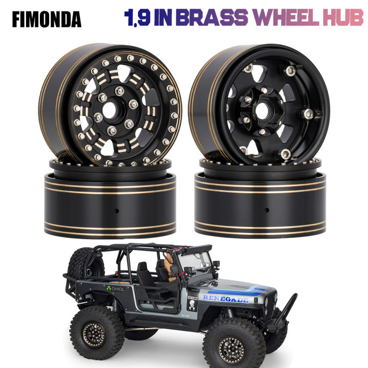 KEEDA – 4 Jantes Beadlock 1,9 En Plastique Noir – Pour RC Crawler 1/10 SCX10 TRX4 Redcat Gen8 – 12 Mm Hex