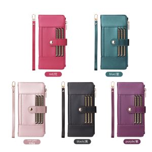 For Samsung Galaxy S25 S24 S23 S22 S21 Ultra / S25 S24 S23 S22 S21 Plus / S21 S23 S24 FE Phone Case Magnetic Leather Wallet Multi-with Stand Card Slot Flip Cover Casing
