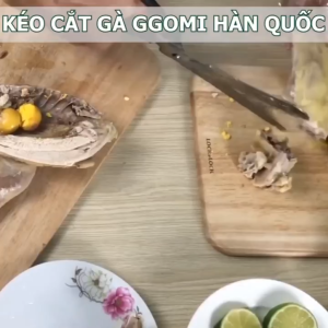 Kéo cắt thịt cắt gà 2in1 kéo nhà bếp nhập khẩu từ Hàn Quốc-Hàng Chính Hãng