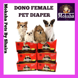 Dono Female Pet Diapers for Dogs and Cats – Super Absorbent Core for Maximum Protection
