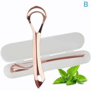 New Stainless Steel Tongue Scraper Tongue Coating Cleaner Tongue Coating Brush Oral Tongue Cleaner Tool Fresh Breath