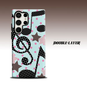Music Star For Samsung Galaxy S26 S25 S24 A56 A36 Dual Layer Luxury Fashion Full Lens Protective Case