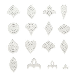 YOMDID 42pcs Transparent PET Mandala Template Set DIY Art Craft Stencil With 14 Basic Pattern 3 Sizes Perfect For Dot Painting