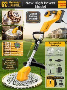 MZAO | Electric Lithium Battery Cordless Lawn Mower