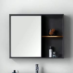 🔥HOT🔥Bathroom Aluminium Mirror Cabinet Cosmetic Storage Mirror Box Kabinet Cermin Mirror Box with Shelf IKEA