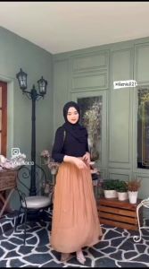 Rok Shimmer Premium & Rok Plisket Glossy Terbaru 2024