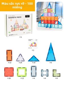 Gạch Xây Dựng Từ Tính Chủ Đề Thiên Nhiên Thông Minh