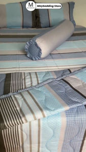 Bộ Ga Giường Tencel Silk Cao Cấp Chống Bám Bẩn Họa Tiết Sọc