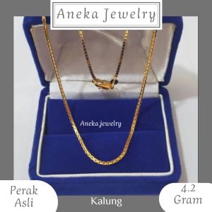 Kalung Itali Santa Kuning Perak 925