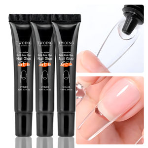 Solid Nail Glue Nail Tips Gel for Press On NailsAcrylic Nail Gel for Manicure ExtensionFalse Nails Adhesive Glue Long Lasting