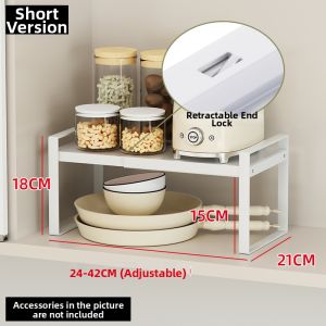 MEISITEKEKE | Adjustable Storage Shelf Rack for Kitchen Cabinets Countertops